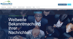 Desktop Screenshot of businesswire.de