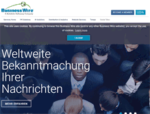 Tablet Screenshot of businesswire.de
