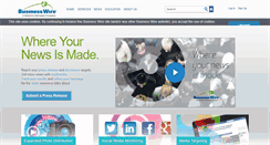 Desktop Screenshot of businesswire.com