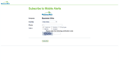 Desktop Screenshot of alerts.businesswire.com