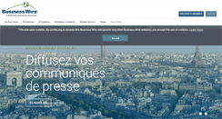Desktop Screenshot of businesswire.fr