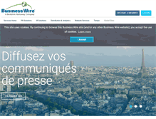 Tablet Screenshot of businesswire.fr